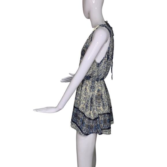 Final Touch Romper Sleeveless Sheer Full Lining Tie on Back Size M - Picture 7 of 9